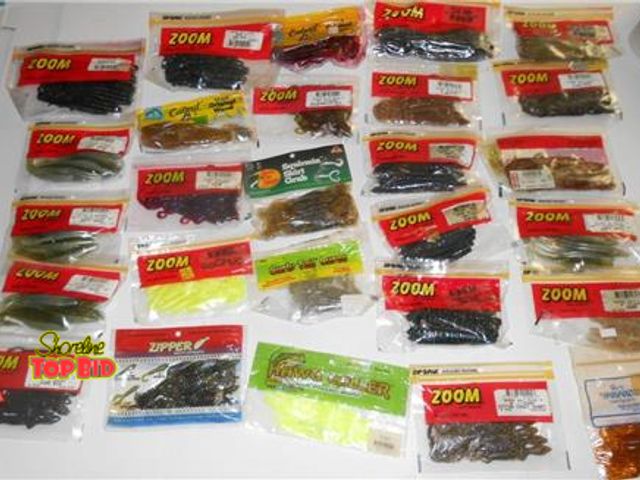 Lot 59-74234 - HUGE LOT X27 Zoom Flute + Salty Super + Misc - Rare Colors Fishing Lures