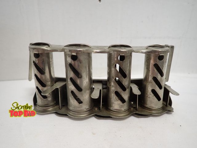 Lot 59-14092 - Vintage Four Barrel Metal Money Coin Dispenser - Works