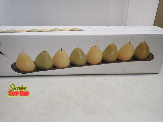 Lot 59-41551 - Elements Pear Candle Garden Decor - Never Used