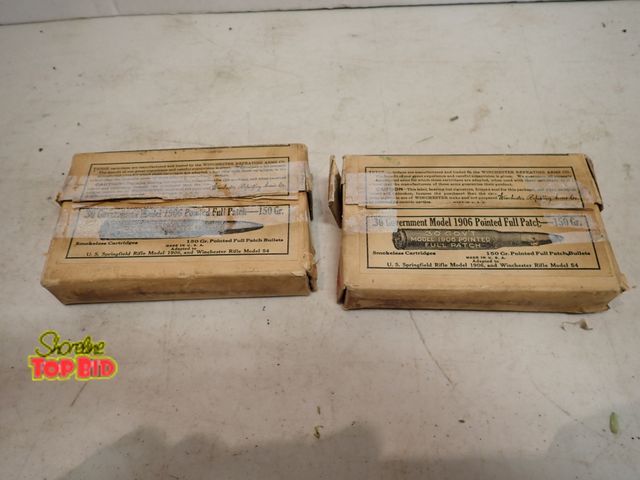 Lot 59-14649 - 2 Boxes .30 Government Model 1906 Pointed Full Patch - 150 Gr. Winchester