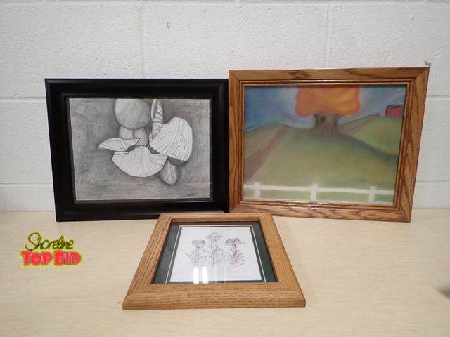 Lot 59-33174 - 3 Framed Prints, Various Sizes
