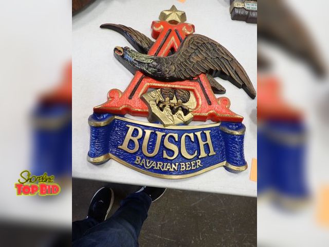 Lot 59-41058 - 20" x 18" Vintage Anheuser-Busch Advertisement Sign