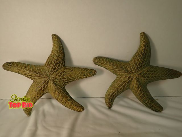 Lot 59-21160 - 2 Cast Iron Star Fish 8" diameter