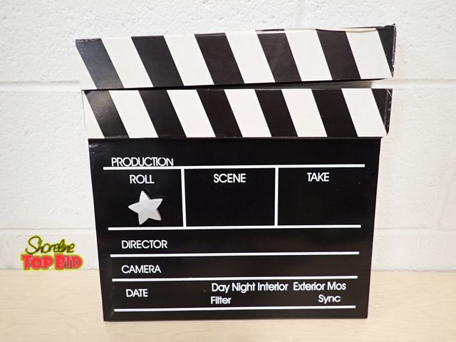 Lot 59-41031 - TV Movie Slate Director Prop Wall Decor 13" x 13"