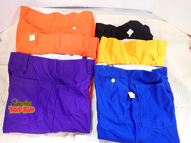 Lot 59-45149 - New Old Stock, Vintage, 100% Heavy Polyester Double Knit Baseball Pants from 1970s/1980s High Waist ...