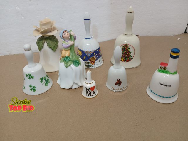 Lot 59-71002 - Vintage Ceramic bell lot all good condition