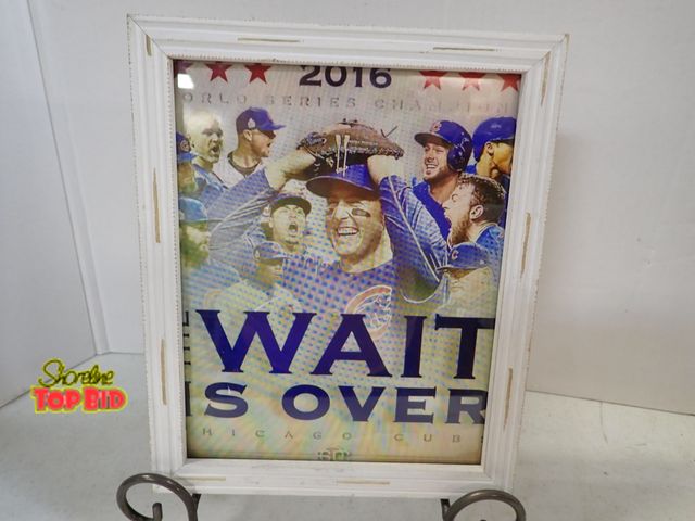 Lot 59-43183 - Framed Chicago Cub Print 11 1/4" x 9 1/2"