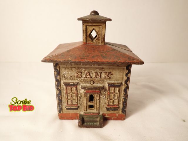 Lot 59-20059 - Antique Cast Iron "Cupola" Still Bank by J. &amp; E. Stevens around 1870s - 1880s. Est. Value $50 - ...