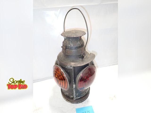 Lot 59-10275 - Antique Handlan Railroad Signal Lamp "Marker Lamp" or Switch Lantern