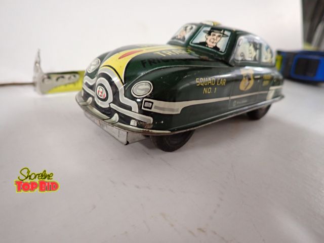 Lot 59-43130 - Louis Marx Tin Litho Friction Drive Dick Tracy Squad Car No. 1 Toy Early 1950s
