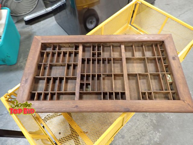 Lot 59-41803 - Framed lid printers type tray