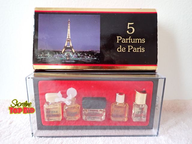 Lot 59-43539 - New, Vintage 5 Miniature Parfums de Paris