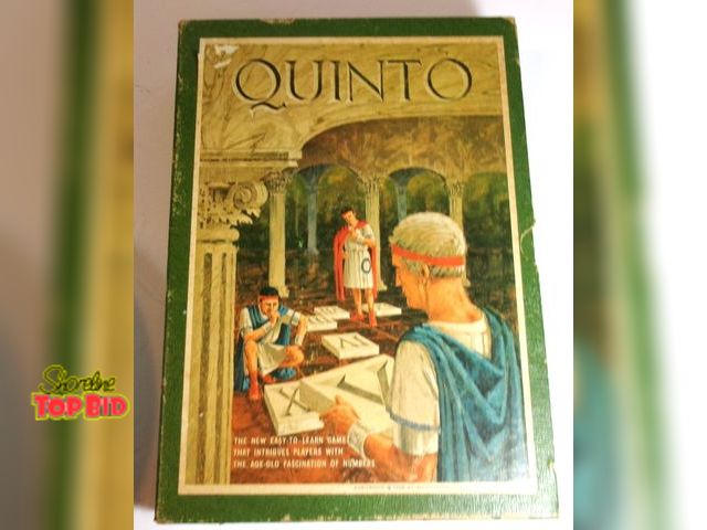 Lot 59-74572 - Vintage 1968 Quinto Bookshelf Board Game 3M Company Rare!!! Complete