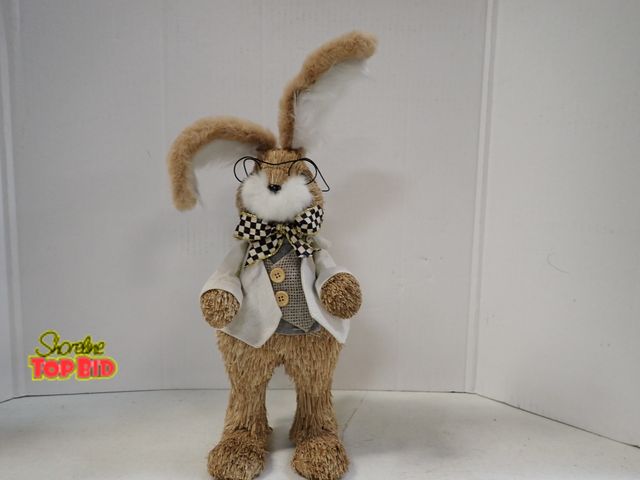 Lot 59-43442 - Straw Easter Bunny Decor