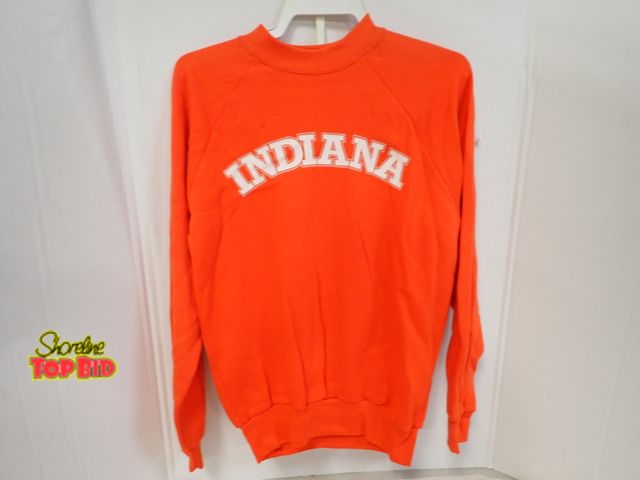 Lot 59-45144 - New Old Stock Vintage from 1980s-1990s Red Indiana University Hoosiers Raglan Crewneck Sweatsuit Siz...