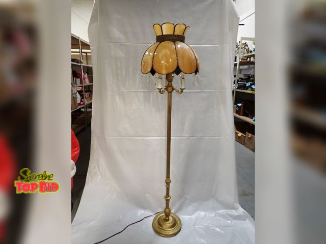 Lot 59-14278 - Art Nouveau or Art Deco-Style Floor Lamp, early to Mid-20th Century, its most striking feature is th...