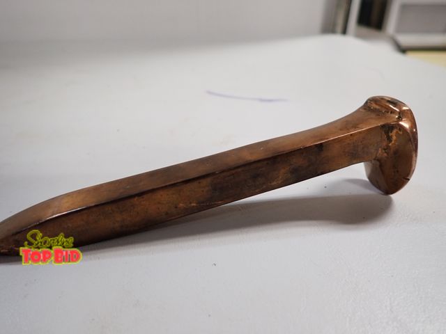 Lot 59-14348 - Solid Copper Railroad Spike 5 1/2" long