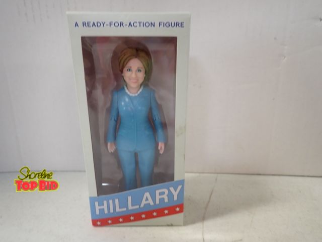 Lot 59-43604 - Hillary Clinton Action Figure "Ready-For-Action" Figurine in Original Box