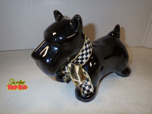 Lot 59-43466 - Scottish Terrier Ceramic Bank 9 1/2" long