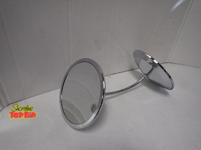 Lot 59-21501 - Chrome-Finish Gooseneck Magnifying Make-up Mirror 5X and 10X