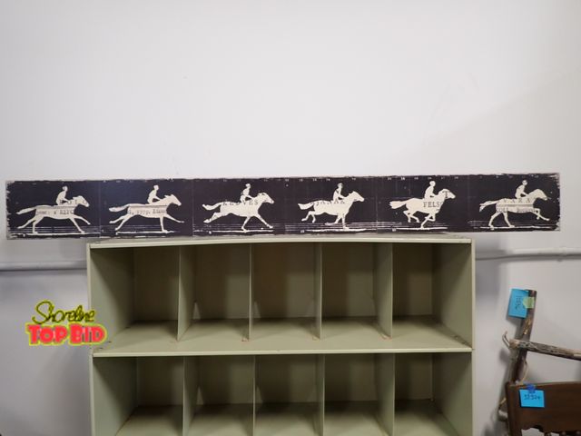 Lot 59-43178 - Polo Wall Decor Jockey - Horse Decor 6 1/2" x 59"