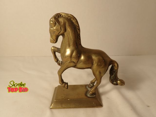 Lot 59-20066 - Brass Unicorn Figurine - Missing Screw in Horn 4 1/2" tall x 4" long