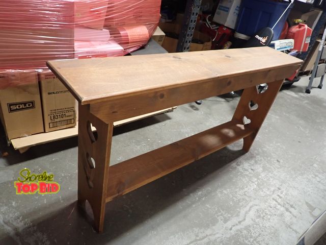 Lot 59-96065 - Wooden Wall Display/Bookshelf 30" x 60" x 11"