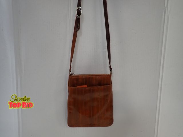 Lot 59-43274 - Vintage Lee Sands Eelskin Crossbody/Shoulder Bag, Very Nice Condition
