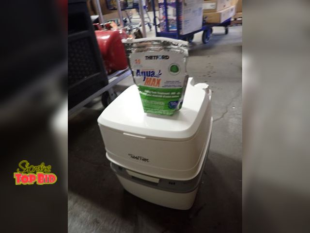 Lot 59-43699 - Like New Porta Potti 365 with Bag of Thetford Aqua Max Tank Treatment