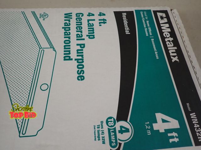 Lot 59-21178 - 2 Boxes, 4 in each box, 4-ft Lamp. Benefits YMCA Camp Pendalouan