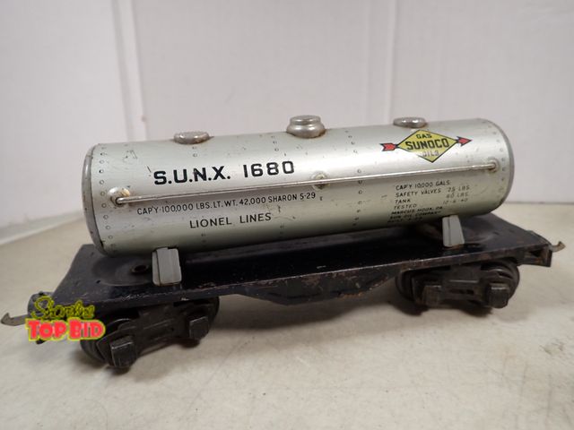 Lot 59-41761 - Lionel Lines S.U.N.X 1680 Sunoco tank car