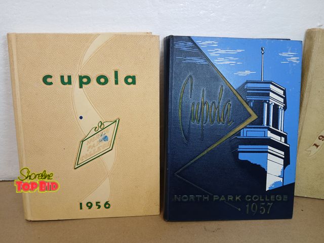 Lot 59-71043 - 1956 ,1957 north Park year books
