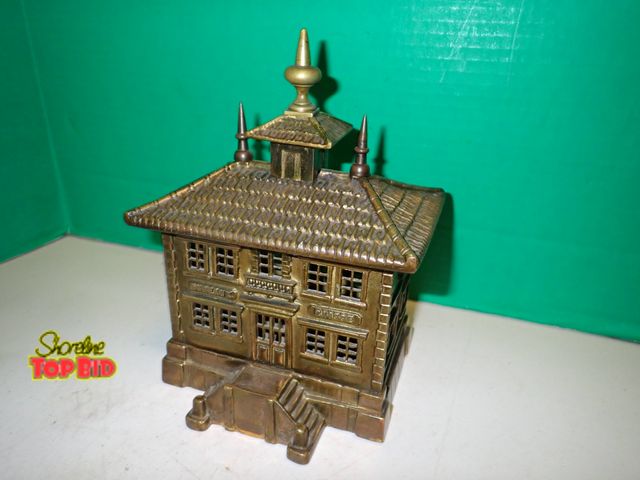 Lot 59-14131 - Ca. 1880 Bureaux Caisse French Bronze Still Bank 8 1/4" tall