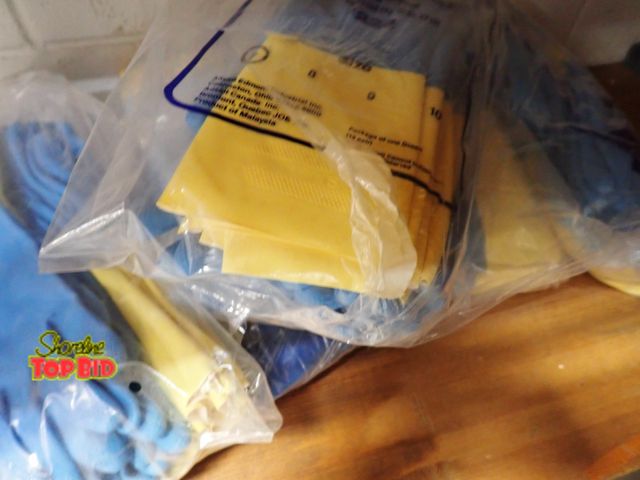 Lot 59-21127 - Blue Rubber Gloves, 3 pkgs of 3 dozen each, Size Small. Benefits YMCA Camp Pendalouan