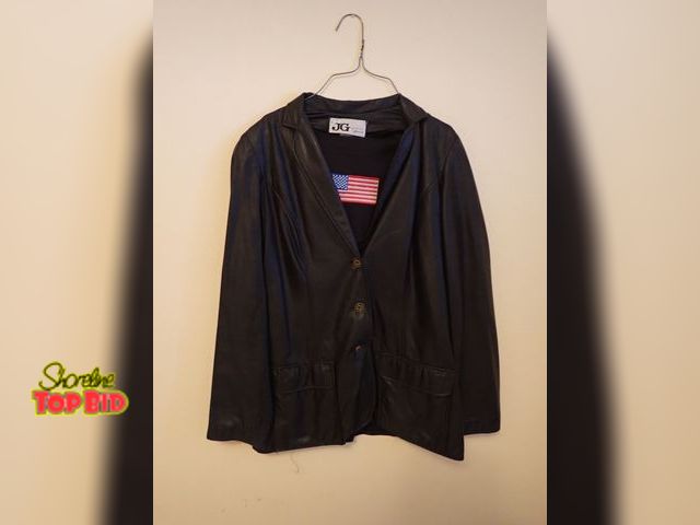 Lot 59-43583 - Vintage JG Collection by Joyce Blazer Jacket with Scarf American Flag