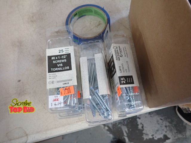 Lot 59-21184 - 1 Box Misc. Hardware. Benefits YMCA Camp Pendalouan