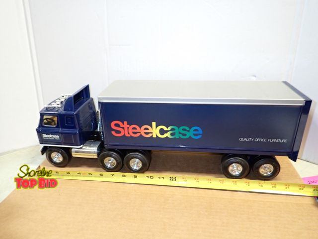 Lot 59-20077 - Steelcase International Cars-Truck &amp; Trailer, Mint, 22 1/2" long, Ertl Made
