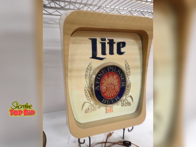Lot 59-14420 - Miller Beer Lighted Sign, Needs New Bulb, Ca. 1970