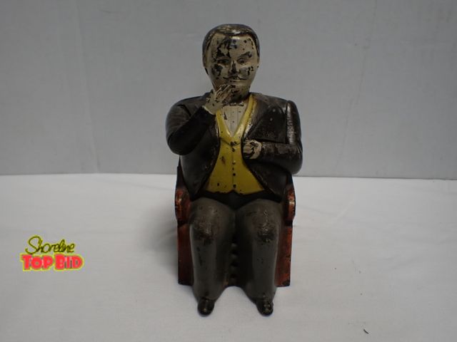 Lot 59-10232 - Antique Tammany Hall Mechanical Bank, a Popular Cast Iron Collectible from the Late 19th Century, J ...