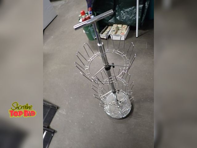 Lot 59-96039 - Weighted Wire Lazy Susan Shoe Rack, Holds up to 24 Pair