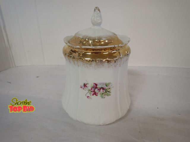 Lot 59-24152 - Rare Three Crown China Biscuit Jar or Cookie Jar