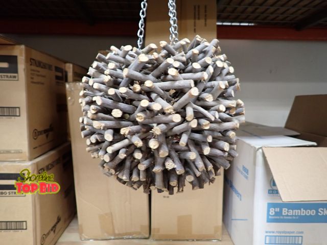 Lot 59-43169 - Hanging Pendant Made Of Wood Twigs , Very Cool - Match To Lot 43172