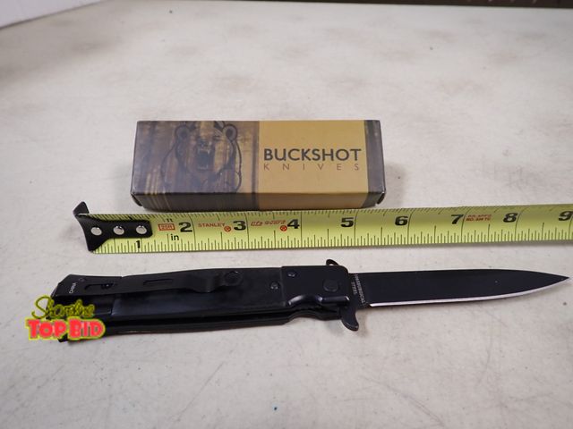Lot 59-41305 - New Buckshot 1065 Surgical Steel Knife, Folding with Lock