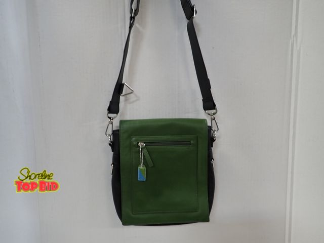 Lot 59-43276 - Authentic Retro Coach Leather Fold-Over Flap Messenger Satchel Bag Shoulder Strap, Gently Used