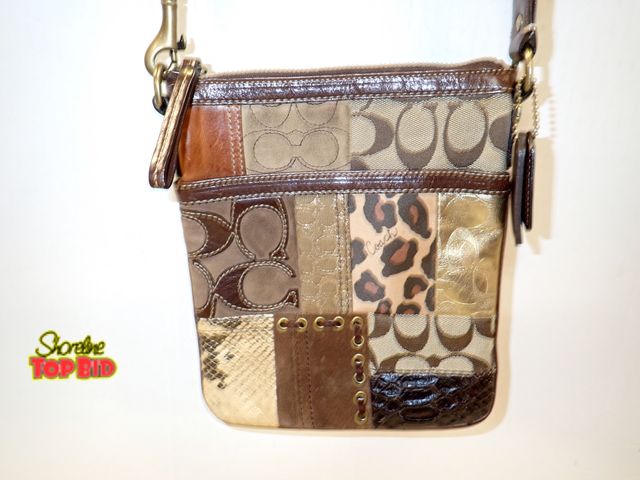 Lot 59-43273 - Authentic Coach Patchwork Crossbody Bag, Gently Used