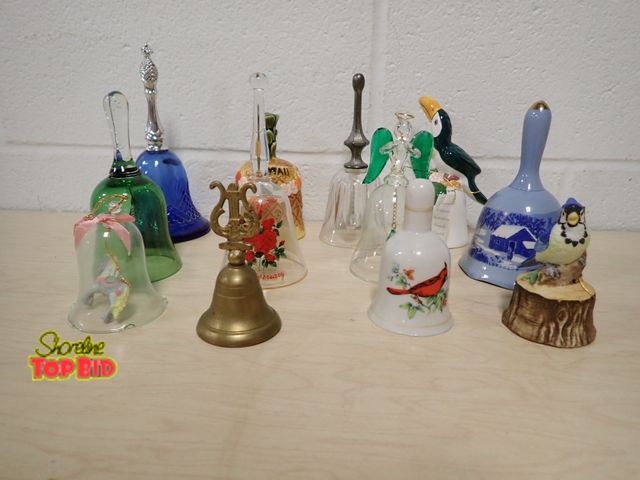 Lot 59-45001 - 12 Vintage Collectible Hand Bells