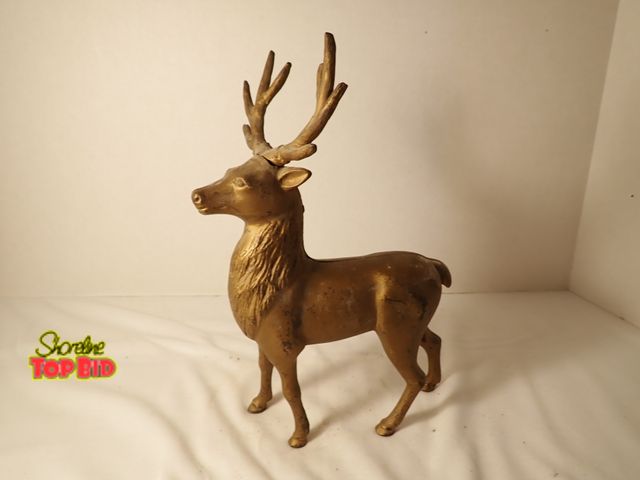 Lot 59-20050 - Antique Cast Iron Reindeer or Elk Still Coin Bank by A.C. Williams Co. circa 1910-1932. Est. Value $...