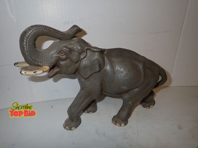 Lot 59-10287 - 1930s Hubley Rare Cast Iron Elephant Door Stop 8 1/4" x 11 3/4"