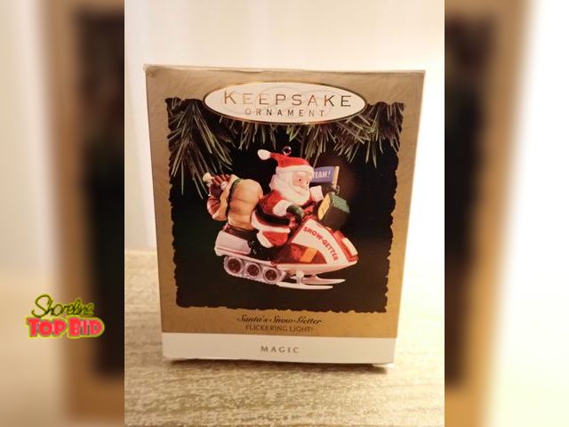 Lot 59-41723 - Hallmark keepsake Santa's snow-getter ornament