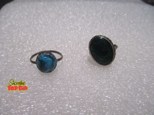 Lot 59-80017 - sterling Abalone shell Ring 2 beautiful very collectable rings. Sterling  Abalone shell size 5 1/2 ,...